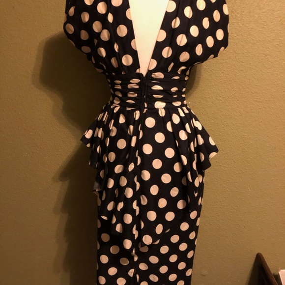 Vintage Suzette's Exclusive Designs polka dot dres - Picture 5 of 8